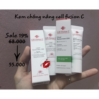 Kem chống nắng cell fusion C mini