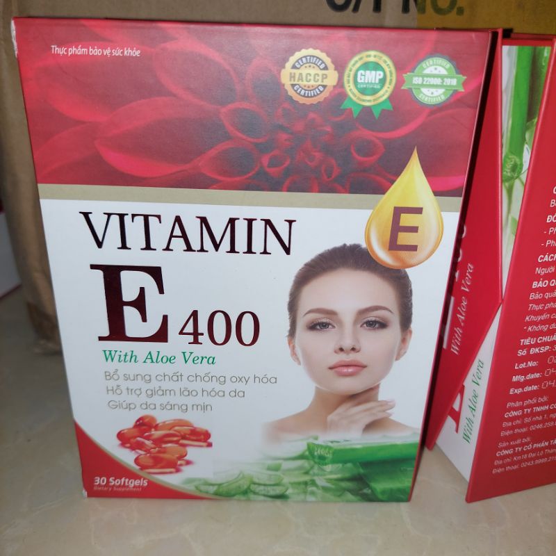 Vitamin E 400 -Hộp 30 viên