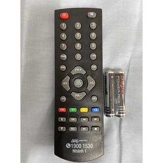 VTC - Remote điều khiển đầu thu VTC - Nhánh 1 . ( KÈM PIN 3A ) ***