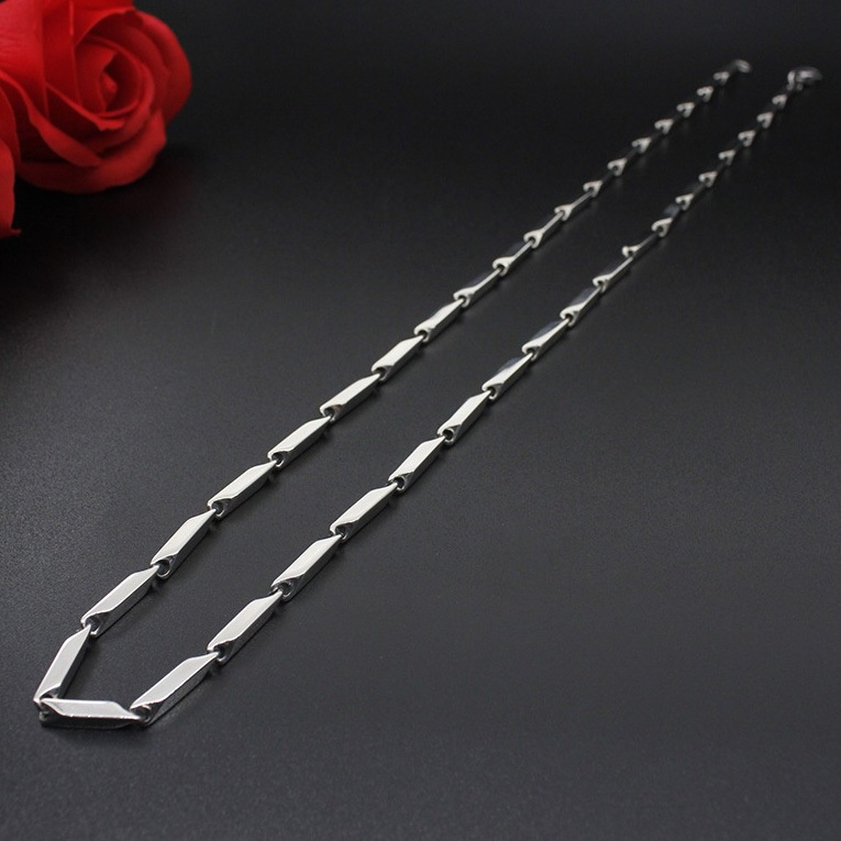 Dây chuyền nam inox hỏa tiễn 3mm trơn thép không gỉ