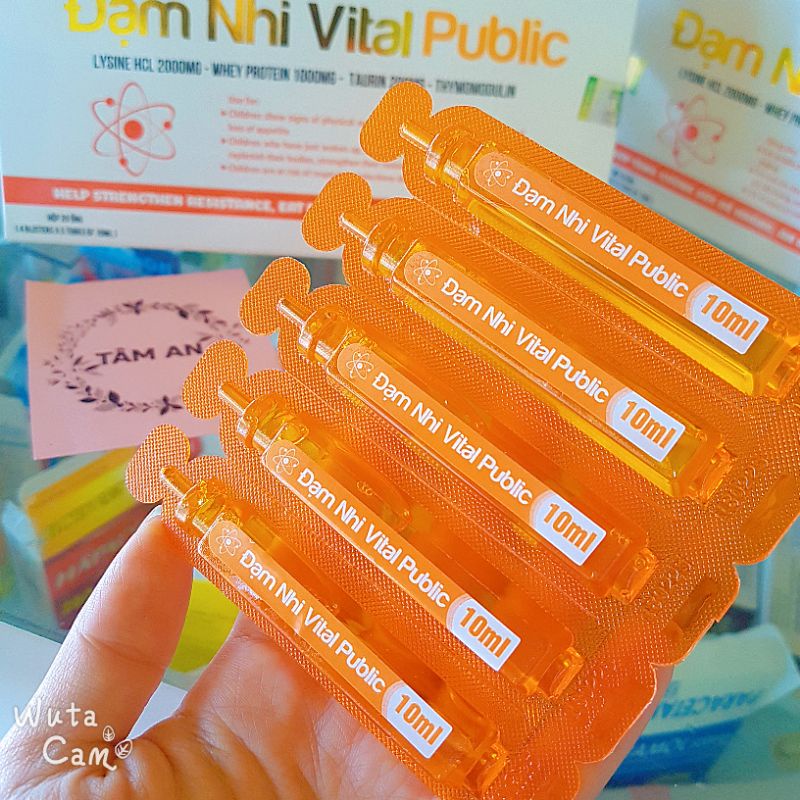 Đạm Nhi Tăng Đề Kháng Tăng Cân Vital Public - Siro Ăn Ngon - Tiêu Hóa Khỏe