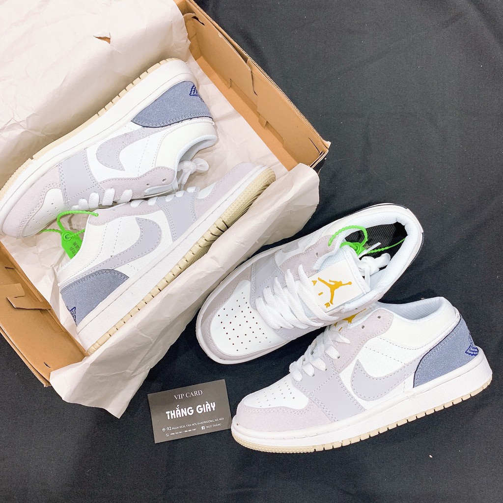 Giày thể thao Jordan 1, Giày Sneaker Jd1 Xám Xanh Giày jodan Paris Nam Nữ Tặng Box | BigBuy360 - bigbuy360.vn