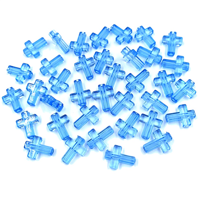 Set 20 Mặt Vòng cổ Hình Thánh Giá Trong Suốt Làm Trang Sức Cho Nữ