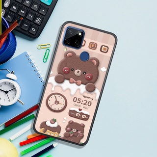ỐP LƯNG OPPO REALME  C12 - C15 - C25 - C21 - C21y - C25y , IN HÌNH GẤU & THỎ SIÊU CUTE.