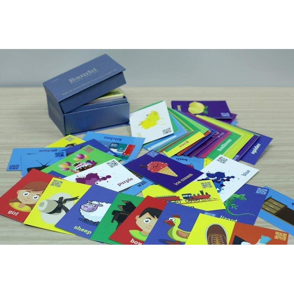 Bộ Flashcard BAMBI 300 Từ Vựng Tiếng Anh Cho Bé