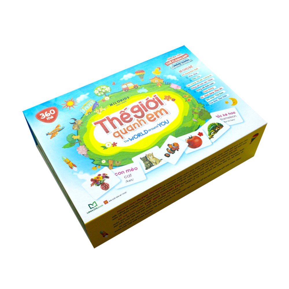 Flashcard cho bé - Bộ thẻ học thông minh Glenn Doman TNBOOKS Thế Giới Xung Quanh - Giáo dục sớm cho bé