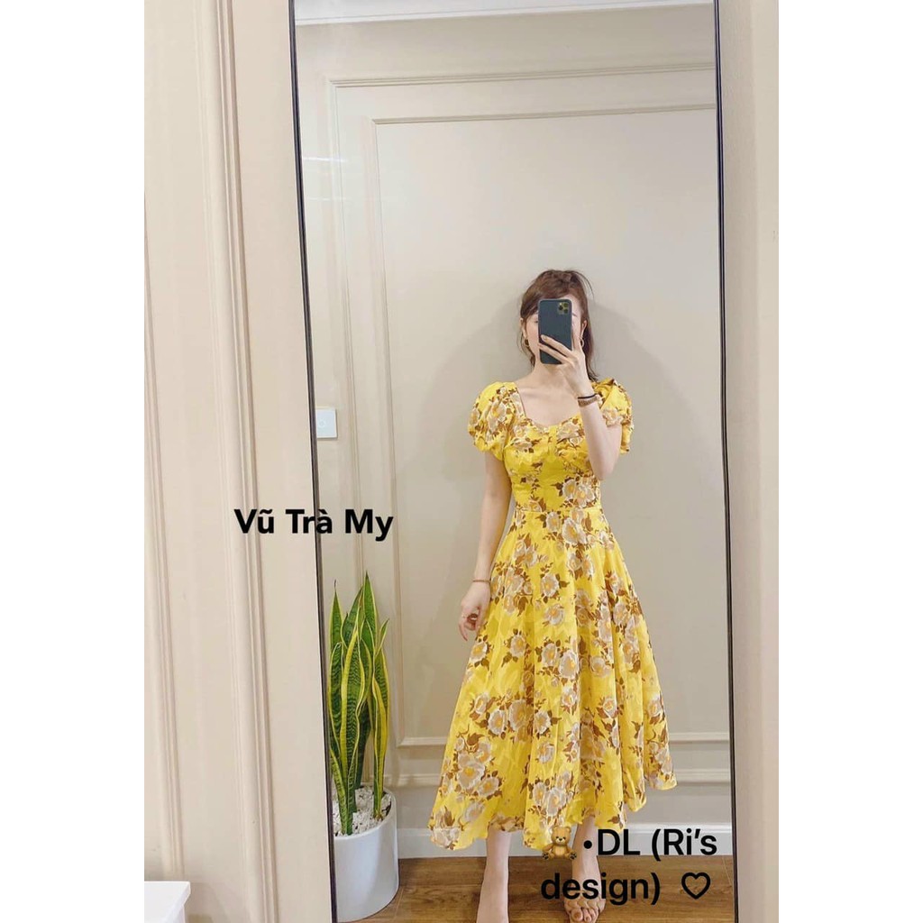 VÁY VOAN HOA ĐỆM NGỰC mềm mát 1000(Kèm ảnh thật,video)