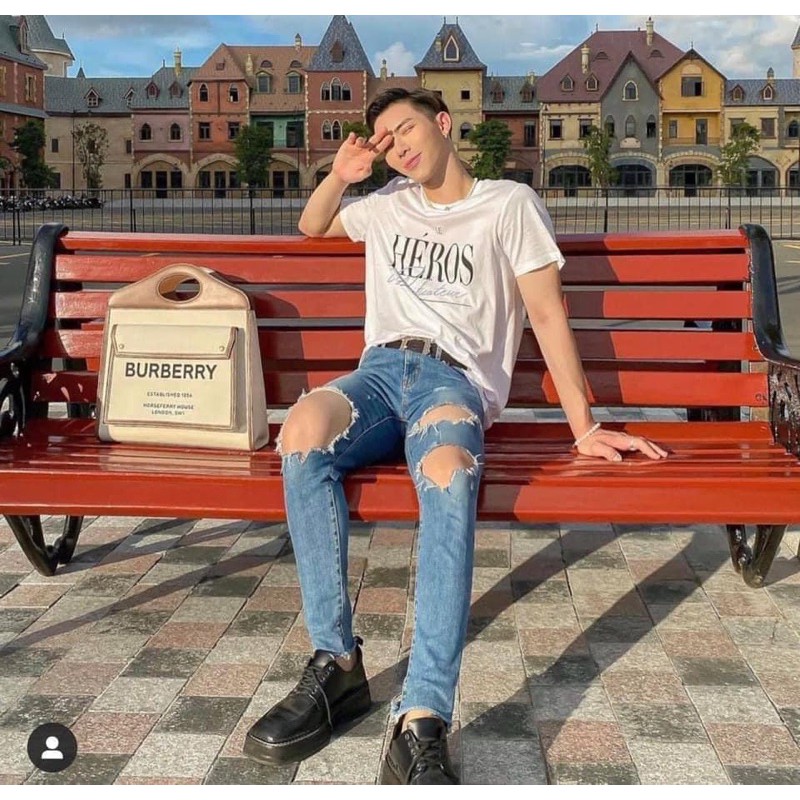 Túi size 38x41cm hoạ tiết màu nâu