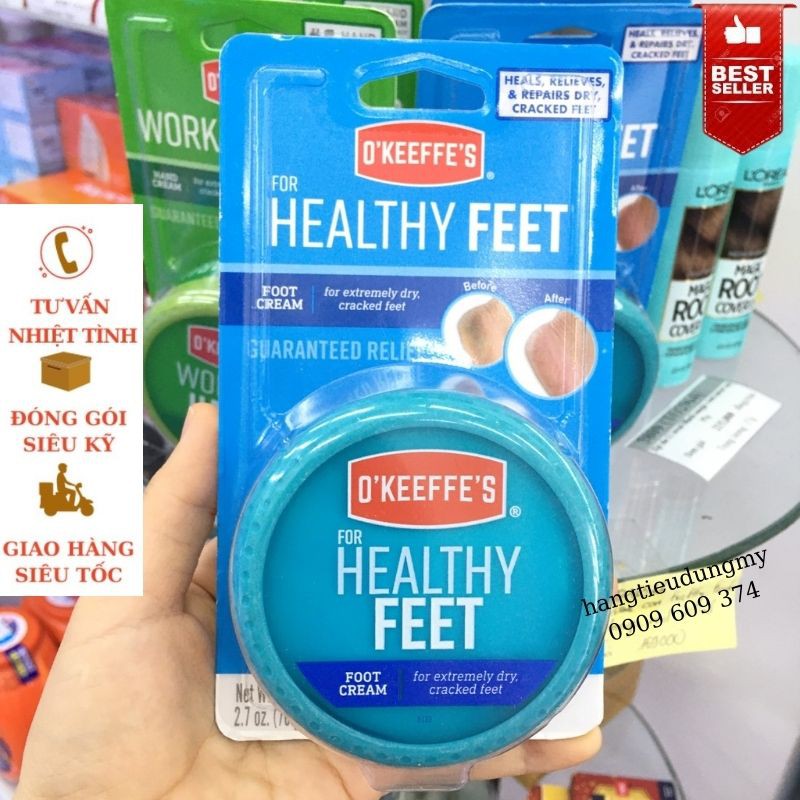 Kem trị nứt gót chân O'keeffe's healthy feet foot cream 76g