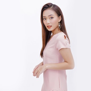 Đầm Suông Thời Trang Eden Cổ Tim Đuôi Cá - D372