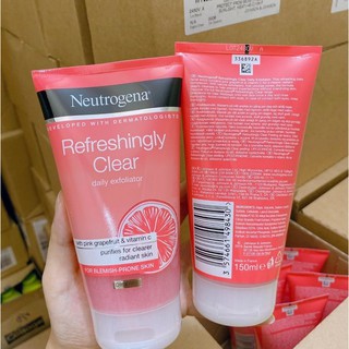 Sữa rửa mặt Neutrogena Refresshingly Clear Daily Exfoliator Oil Free