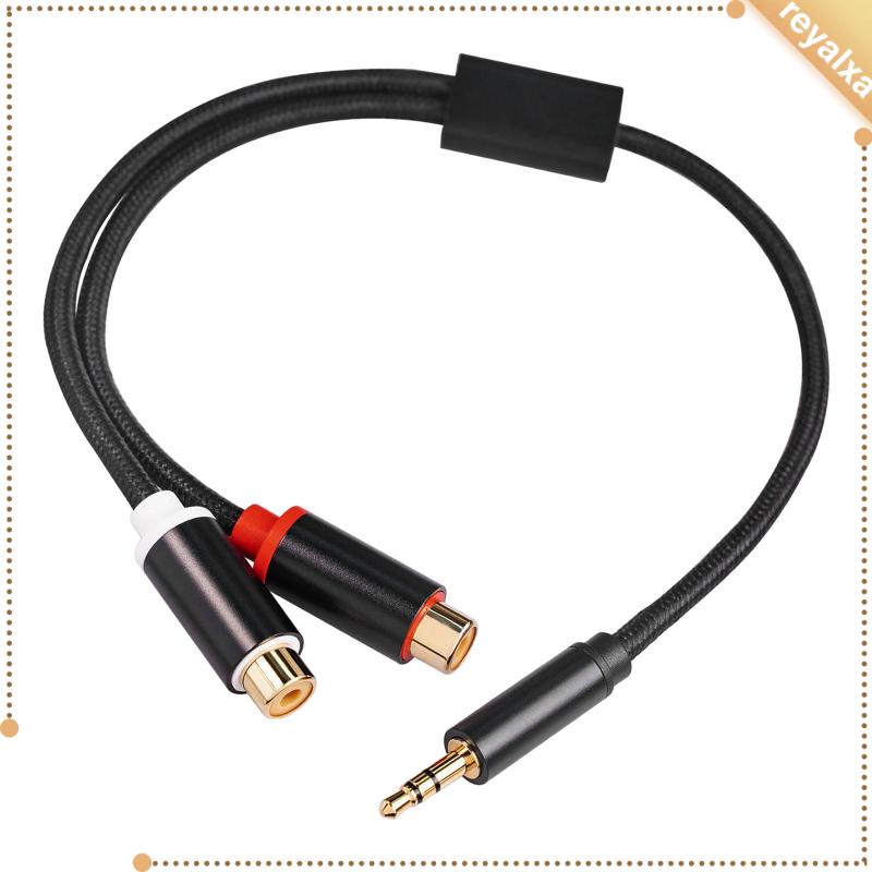 Dây Cáp Chia Cổng 3.5mm Thành Hai Cổng RCA Cho Máy Nghe Nhạc CD TV Stereo