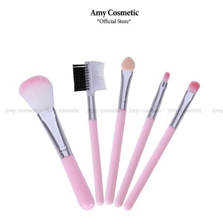Bộ Cọ Trang Điểm 5 Cây Hồng