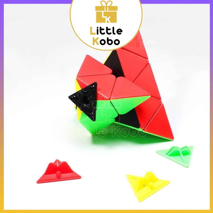 Rubik Pyraminx Stickerless MoYu MeiLong MFJS Rubic Tam Giác Kim Tự Tháp Đồ Chơi Thông Minh