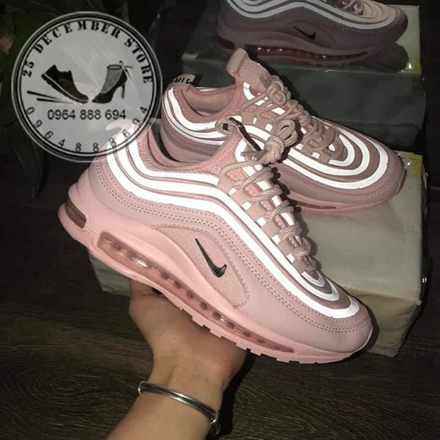 Giày thể thao NIKE AIR MAX 97 hồng phản quang siêu truất