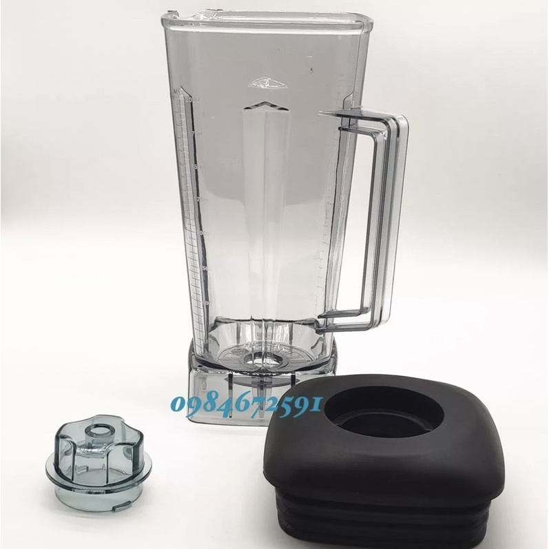 Ca nhựa 2 lít kèm nắp máy xay sinh tố công nghiệp
