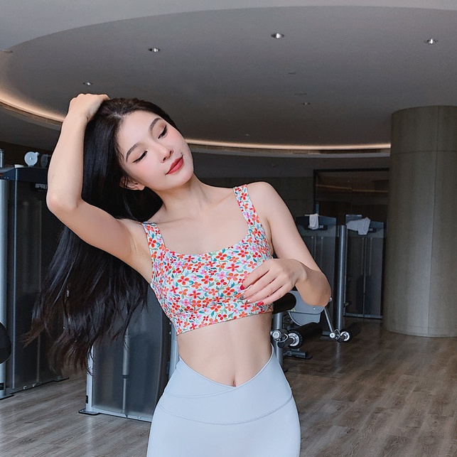 BEAUTYTREND Áo Ngực Thể Thao Họa Tiết In Cao Cấp Thời Trang