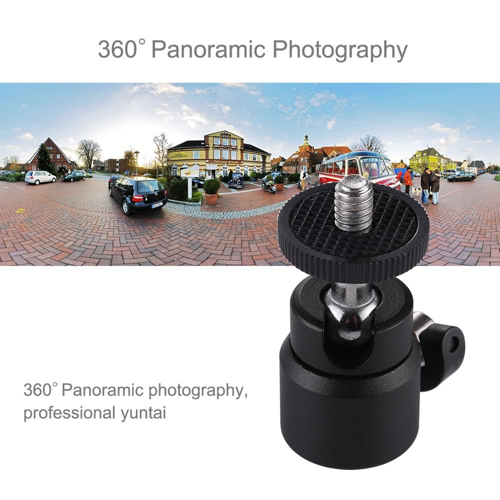 Đầu bóng kim loại Mini PULUZ 1/4 inch kèm khóa thích hợp cho máy ảnh DSLR