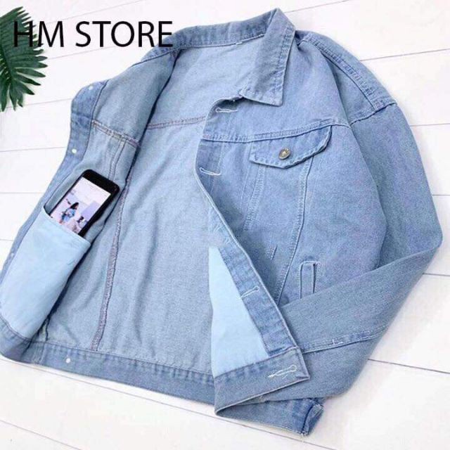 Áo Khoác Jean Nam ALLENSTORE Cao Cấp, Phom Unisex, Cá Tính, Phong Cách Năng Động