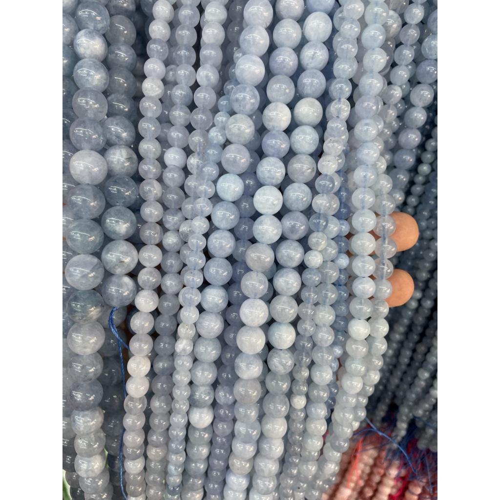 DIY Aquamarine round Beads 6mm/8mm/10mm