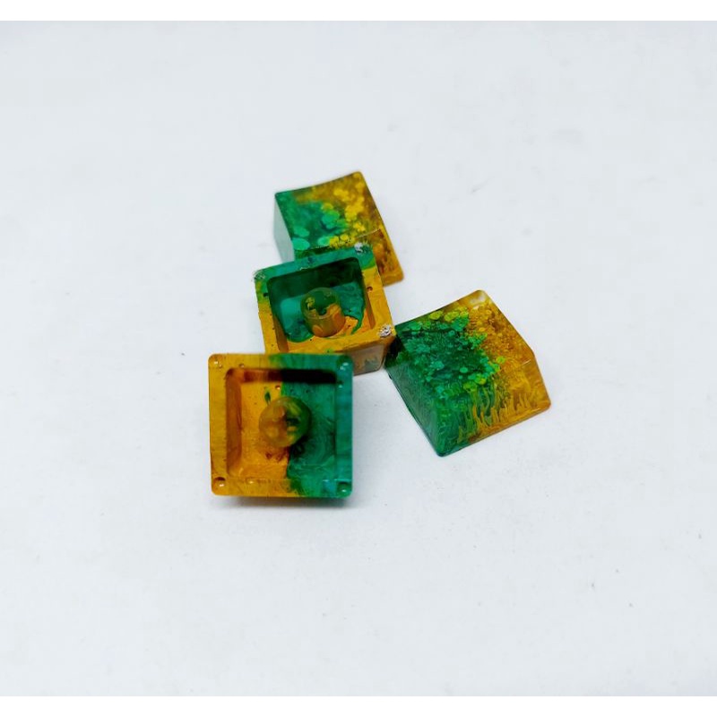 Set 4 keycap resin điều hướng màu xuân hạ trang trí bàn phím cơ