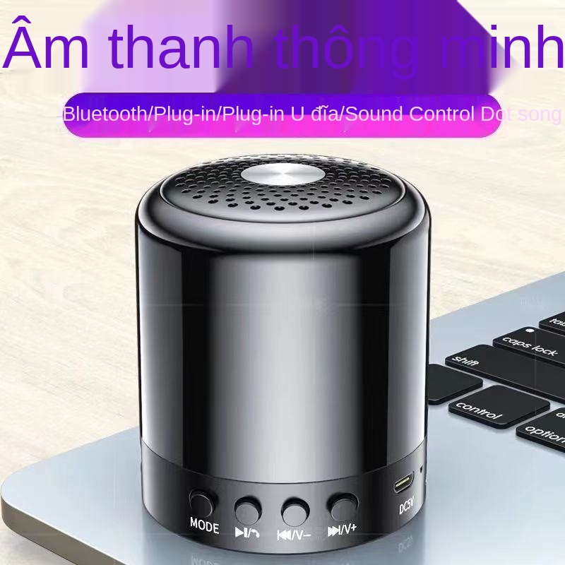 ✕№Âm thanh 9D Loa Bluetooth Không Dây Pháo thép mini AI thông minh, xe tải cắm điện khối lượng lớn di động