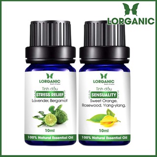 [FREE SHIP 50K] Combo tinh dầu hợp hương Lorganic Tress Relife thư giãn và Sensual gợi cảm 10ml/cha