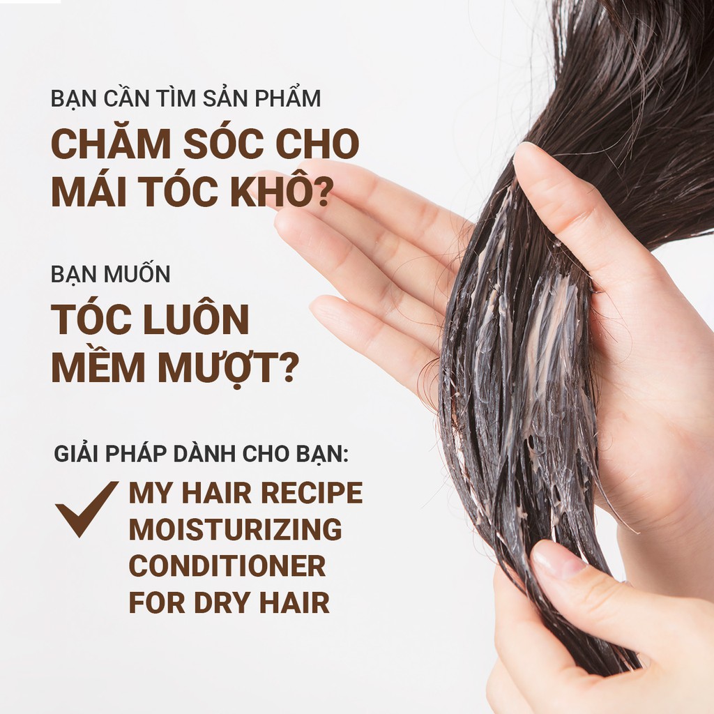 [Mã COSIF03 giảm 10% đơn 400K] Dầu xả dưỡng ẩm innisfree My Hair Recipe Moisturizing Conditioner For Dry Hair 200ml