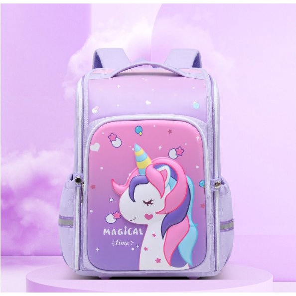 BALO CHỐNG GÙ HÀNG CAO CẤP HÌNH CÔNG CHÚA CHO CHO HỌC SINH CẤP 1,CẶP SÁCH CHO BÉ TRAI GÁI TIỂU HỌC IN NỔI 3D CAO CẤP