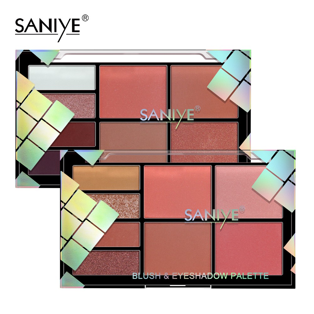 Bảng phấn mắt kết hợp phấn má hồng SANIYE 8 màu chuyên dụng E0827 | BigBuy360 - bigbuy360.vn