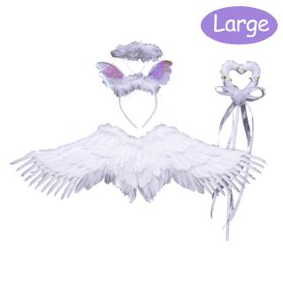 Set 3 Phụ Kiện Hóa Trang Đôi Cánh Thiên Thần Cho Bé