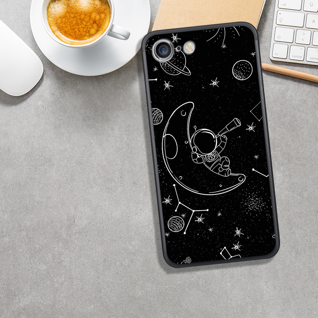 Ốp Lưng Iphone 5/5G/5S/6G/6S/7G/8G , In Hình Phi Hành Gia Chibi, Ngầu, Phong Cách.
