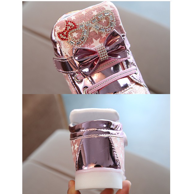 Giày thể thao cho bé Mã Sao Bóng đế đèn led phát sáng mẫu cao cấp cho bé