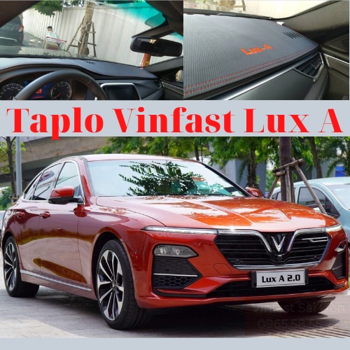 Thảm Taplo Vinfast Lux A Da Vân Carbon Cao Cấp, Chống Nóng Taplo Xe