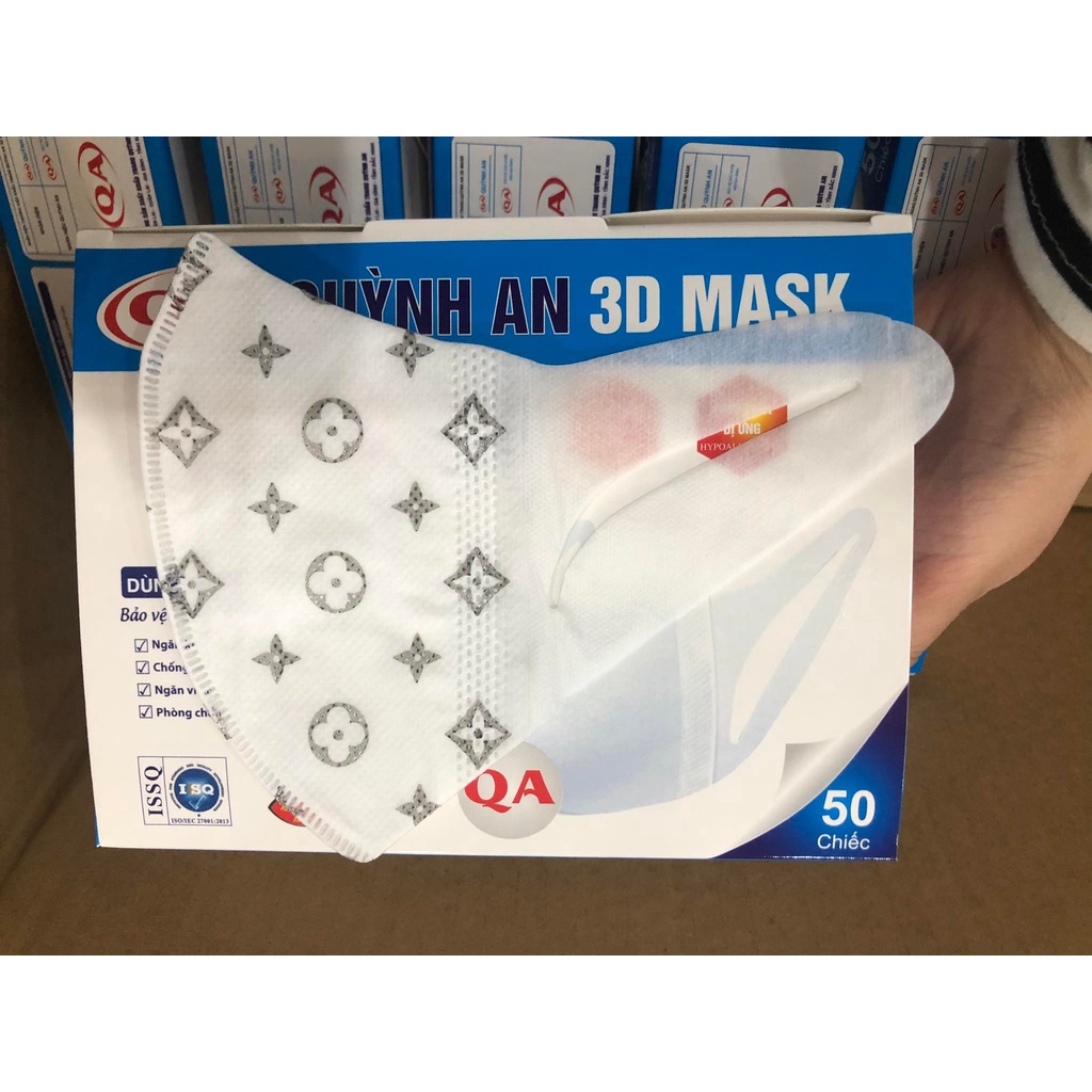 (RẺ NHẤT hộp 50c)Khẩu trang 3D Mask công nghệ dập Nhật Bản hộp 50 cái - Hàng Chính Hãng công ty