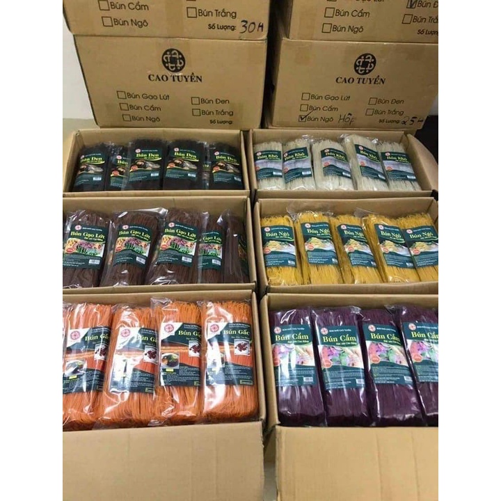 Bún Khô Cao Bằng Túi 500G (Phở Khô Liên Đồng) Bún Cao Tuyền Bún Dai Ngon