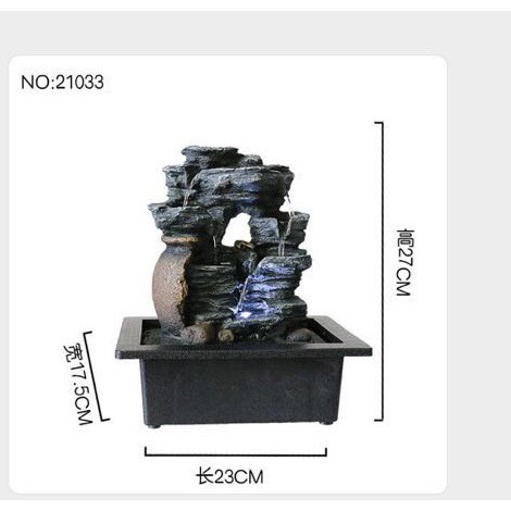 Thác phong thuỷ,hòn non bộ mini để bàn chú tiểu tứ không ( chọn mẫu)