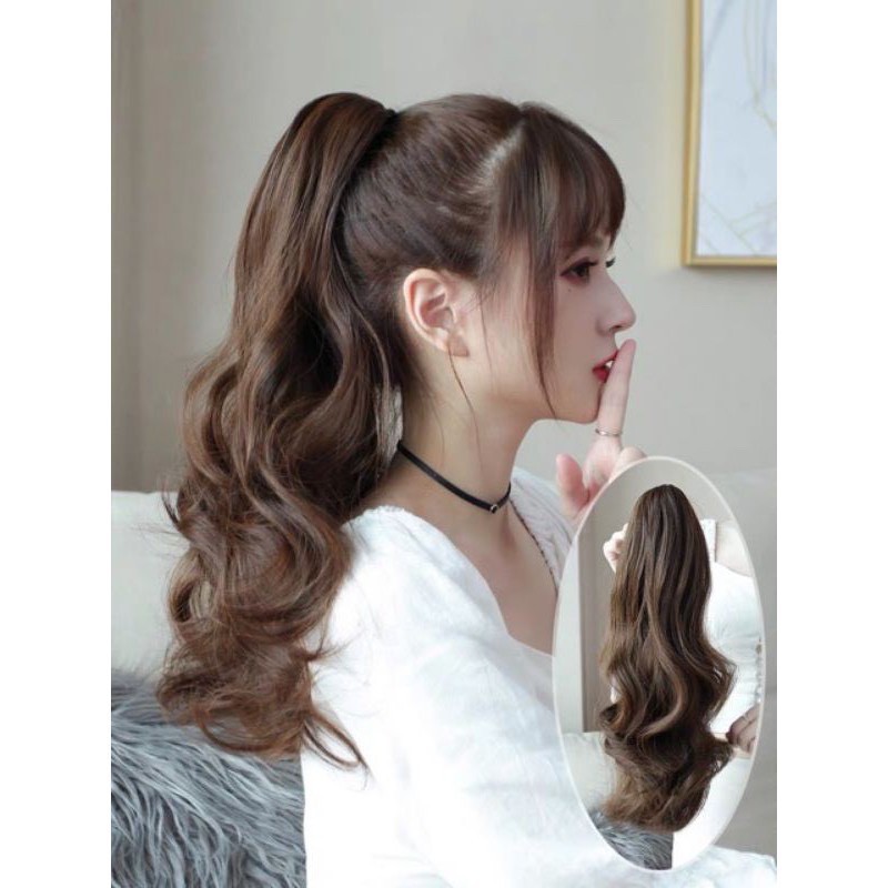 Tóc giả nữ đẹp 🥰FREESHIP🥰 Giảm 7k khi nhập [TOCGIA7K]-Tóc giả ngoặm xoăn n44