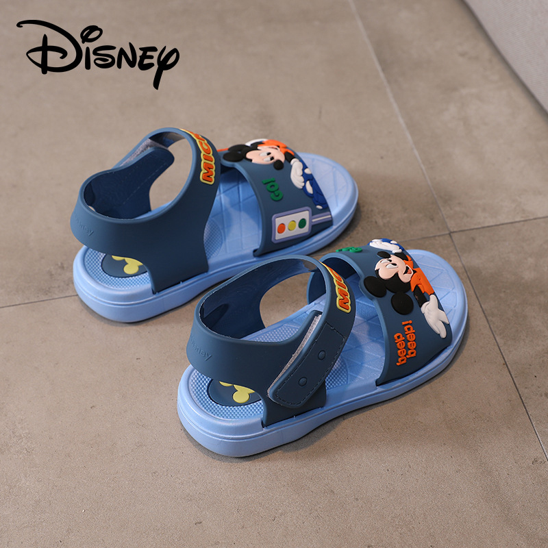 Giày Đế Mềm Chống Trượt Hình Chuột Mickey Dễ Thương Cho Bé