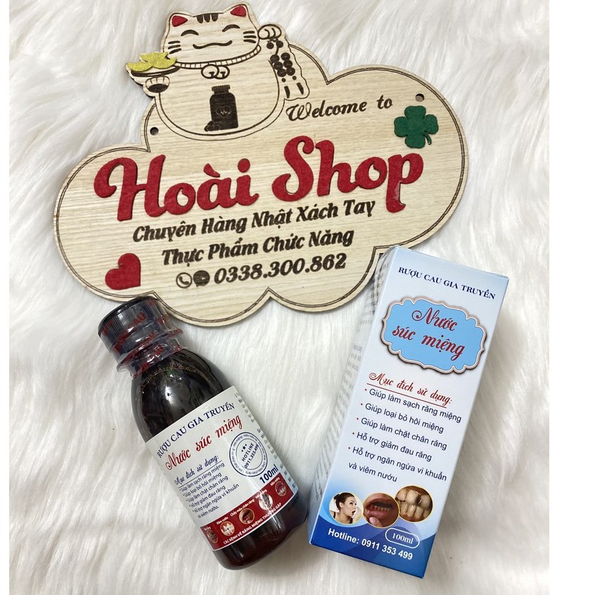Nước súc miệng r.ư.ợ.u cau gia truyền chai 100ml