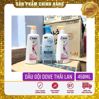 Dầu gội dove thái lan 450ml Intense Repair/Straight &Silk /Volume Nourishment