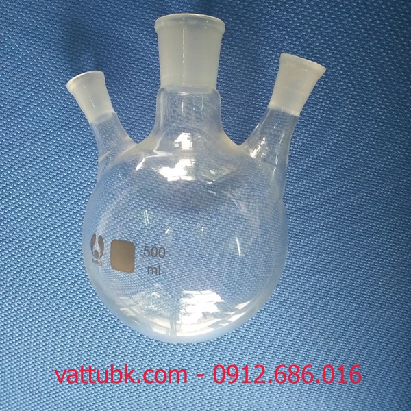 Bình cầu đáy tròn 2 nhánh 500ml