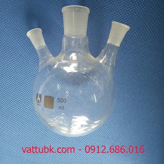 Bình cầu đáy tròn 2 nhánh 500ml