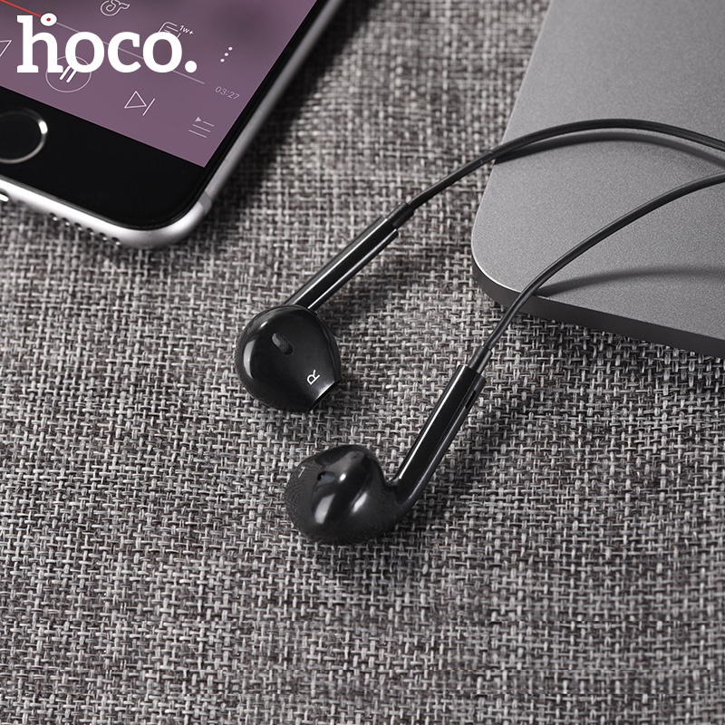 Tai nghe nhét tai HOCO.M55 có dây chuẩn 3.5mm thích hợp cho máy tính bảng Laptop Android