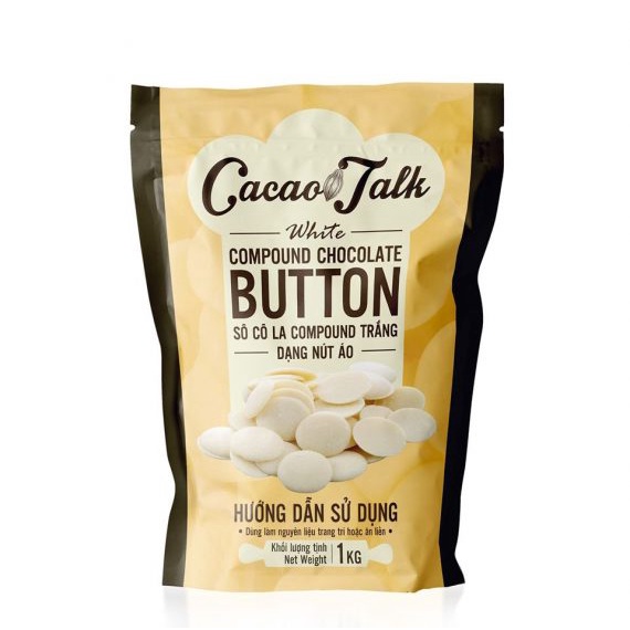 Sô Cô La Compound Đen/Trắng/Sữa Dạng Nút Áo Cacao Talk 1kg