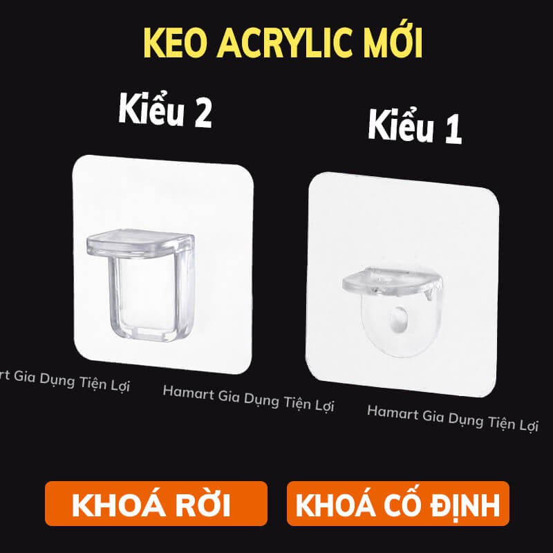 COMBO 2 Móc Đỡ Kệ Chữ L Dán Kê Giá Lót Sàn Hamart Siêu Dính Tường Tăng Diện Tích Lưu Trữ