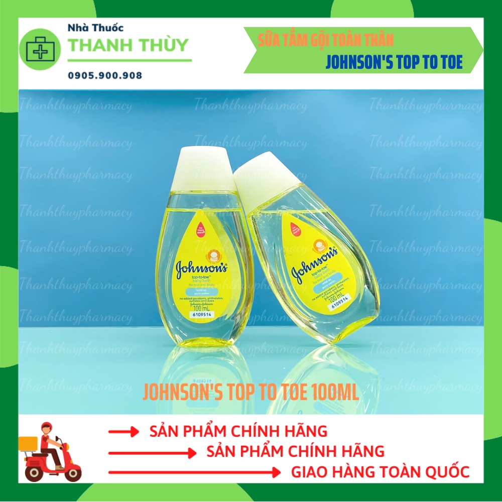 Sữa Tắm Gội Toàn Thân Johnson'S Top To Toe  Làm Sạch Nhẹ Nhàng Làn Da Mỏng Manh Của Trẻ Sơ Sinh