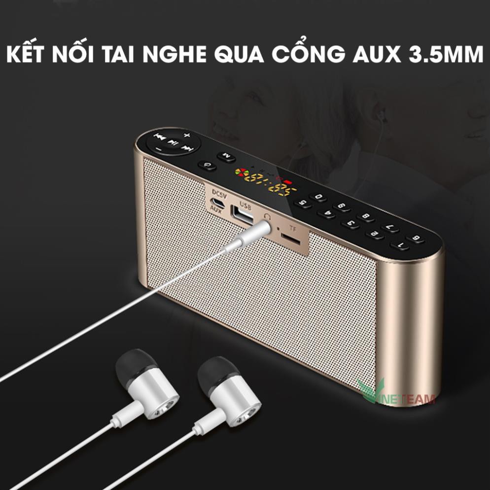 Loa nghe nhạc bluetooth Keling/Aidu Q8 hifi chính hãng - hỗ trợ thẻ nhớ TF, USB, FM Radio