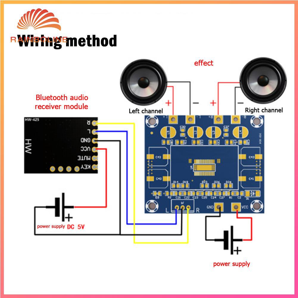 [❥RAIN]HW-425 Bluetooth 4.2 Audio Receiver Module HiFi Stereo MP3 Decoder Board