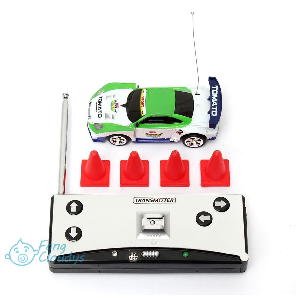 K] 🚡🚡Mini 1:58 Coke Can RC Radio Remote Control Race Racing Car Toy For Kids